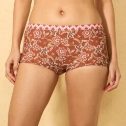 Women's Geo Print Reversible Low-Rise Cheeky Boyshort Bikini Bottom - Wild Fable™ Brown -Wild Fable Store GUEST b77b6835 fce3 477c 947b 6387849d45f3