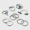 Moonstone And Frozen Chain Wings Ring Set 10pc - Wild Fable™ Silver 1 Moonstone And Frozen Chain Wings Ring Set 10pc - Wild Fable™ Silver -Wild Fable Store GUEST bc99b0bc 36f8 4db5 8778 8e60fd918afd