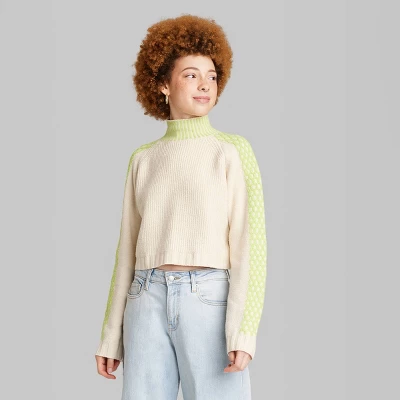 Women's Mock Turtleneck Boxy Pullover Sweater - Wild Fable™ 3 Women's Mock Turtleneck Boxy Pullover Sweater - Wild Fable™