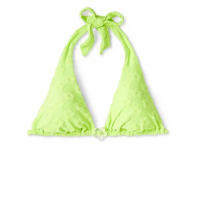 Women's Daisy Textured Ring Front Triangle Bikini Top - Wild Fable™ Green 7 Women's Daisy Textured Ring Front Triangle Bikini Top - Wild Fable™ Green - Image 5