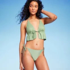 Women's Side-Tie Medium Coverage Bikini Bottom - Wild Fable™ Soft Green 10 Women's Side-Tie Medium Coverage Bikini Bottom - Wild Fable™ Soft Green -Wild Fable Store GUEST c019fe4c ef36 4608 b750 e9a4eda42e48