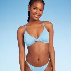 Women's Twist-Front Bralette Bikini Top - Wild Fable™ Blue Lurex 12 Women's Twist-Front Bralette Bikini Top - Wild Fable™ Blue Lurex -Wild Fable Store GUEST c39d17c0 f02d 47fa 9433 3a1b49b558d8
