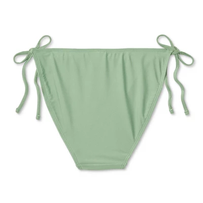 Women's Side-Tie Medium Coverage Bikini Bottom - Wild Fable™ Soft Green 8 Women's Side-Tie Medium Coverage Bikini Bottom - Wild Fable™ Soft Green - Image 6