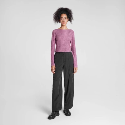 Women's Long Sleeve Rib-Knit Boat Neck Top - Wild Fable™ 4 Women's Long Sleeve Rib-Knit Boat Neck Top - Wild Fable™ - Image 2