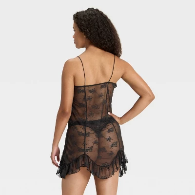 Women's Ruffle Lace Slip Dress - Wild Fable™ 3 Women's Ruffle Lace Slip Dress - Wild Fable™