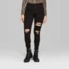 Women's Super-High Rise Distressed Skinny Jeans - Wild Fable™ Black 1 Women's Super-High Rise Distressed Skinny Jeans - Wild Fable™ Black -Wild Fable Store GUEST cce63fba 361e 4d07 8f31 a9375af6df1b