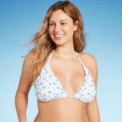 Women's Ruffle Triangle Bikini Top - Wild Fable™ -Wild Fable Store GUEST cd7c9b68 fb1b 4a20 9be0 2d564ba7d504