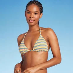 Women's Ribbed Triangle Bikini Top - Wild Fable™ Blue/Green/Pink Striped 8 Women's Ribbed Triangle Bikini Top - Wild Fable™ Blue/Green/Pink Striped -Wild Fable Store GUEST d3ef2998 fc07 4f0d b6d2 0571a54da98a