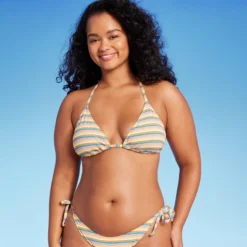 Women's Ribbed Triangle Bikini Top - Wild Fable™ Blue/Green/Pink Striped 9 Women's Ribbed Triangle Bikini Top - Wild Fable™ Blue/Green/Pink Striped -Wild Fable Store GUEST d537f868 6c89 47ce a1f8 0831339f1984