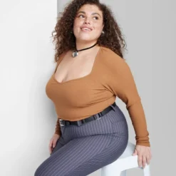 Women's Long Sleeve Sweetheart Neck Seamless Shirt - Wild Fable™ 11 Women's Long Sleeve Sweetheart Neck Seamless Shirt - Wild Fable™ -Wild Fable Store GUEST d6393de2 9313 4ed9 83cf df8b0fec51e5