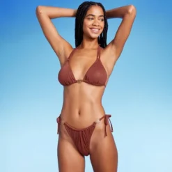 Women's Side-Tie Adjustable Extra High Leg Lurex Plisse Textured Bikini Bottom - Wild Fable™ 11 Women's Side-Tie Adjustable Extra High Leg Lurex Plisse Textured Bikini Bottom - Wild Fable™ -Wild Fable Store GUEST d8038ba8 ad40 41a1 b584 591c53972fda