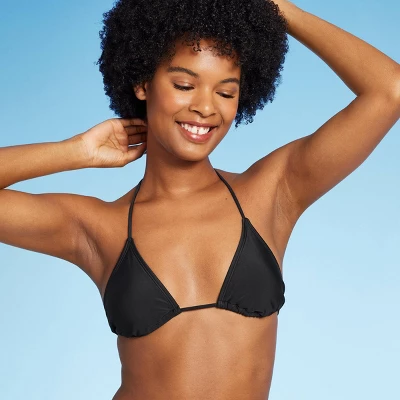 Women's Thin Strap Triangle Bikini Top - Wild Fable™ 4 Women's Thin Strap Triangle Bikini Top - Wild Fable™ - Image 2