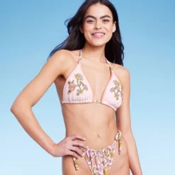 Women's Embroidered Detail Triangle Bikini Top - Wild Fable™ Multi Floral Print 15 Women's Embroidered Detail Triangle Bikini Top - Wild Fable™ Multi Floral Print -Wild Fable Store GUEST e3235079 3300 4890 a039 9ae8aa539482