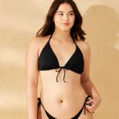 Women's Ribbed Textured Bow Front Triangle Bikini Top - Wild Fable™ -Wild Fable Store GUEST e79a828b 803f 459e ae46 9cff06a0725a