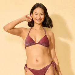 Women's Sparkle Midi Triangle Bikini Top - Wild Fable™ Burnt Burgundy -Wild Fable Store GUEST e97bc99c f703 40b7 8003 1f8a850ed113