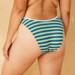 Women's Striped Terry Cloth Mid-Rise Ultra High Leg Super Cheeky Bikini Bottom - Wild Fable™ -Wild Fable Store GUEST e9dc2a2b 4a7d 4d5d a42e 6e031e2753ae