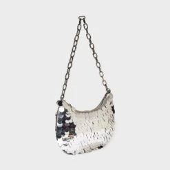 Slouchy Sequin Hobo Shoulder Handbag - Wild Fable™ Silver 8 Slouchy Sequin Hobo Shoulder Handbag - Wild Fable™ Silver -Wild Fable Store GUEST ea351934 d8b8 4d96 8647 adcb7ea4d512