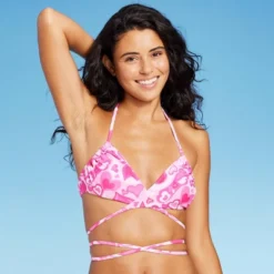 Women's Wrap Bralette Bikini Top - Wild Fable™ Pink Heart Print 13 Women's Wrap Bralette Bikini Top - Wild Fable™ Pink Heart Print -Wild Fable Store GUEST eb3c37b7 db8c 4a65 8510 17cf5cec9730