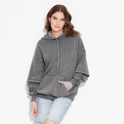 Women's Layered Sleeve Hooded Sweatshirt - Wild Fable™ 3 Women's Layered Sleeve Hooded Sweatshirt - Wild Fable™