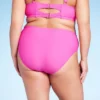 Women's Mid-Rise Full Coverage Bikini Bottom - Wild Fable™ Pink 2 Women's Mid-Rise Full Coverage Bikini Bottom - Wild Fable™ Pink -Wild Fable Store GUEST ef0e5e84 679b 41e5 a913 b540871ab813