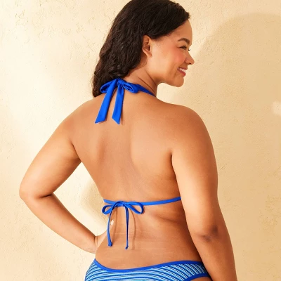 Women's Ribbed Textured Tall Triangle Bikini Top - Wild Fable™ 6 Women's Ribbed Textured Tall Triangle Bikini Top - Wild Fable™ - Image 4