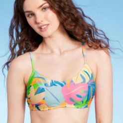 Women's Scoop Neck Bralette Bikini Top - Wild Fable™ Multi Tropical Print 11 Women's Scoop Neck Bralette Bikini Top - Wild Fable™ Multi Tropical Print -Wild Fable Store GUEST f2b07c9b 5bd3 4164 ad7a 283b1a37f600