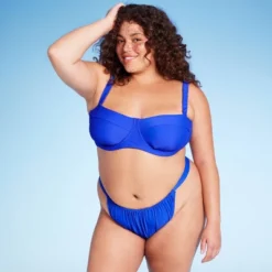 Women's Mid-Rise Cheeky High Leg Bikini Bottom - Wild Fable™ Blue 6 Women's Mid-Rise Cheeky High Leg Bikini Bottom - Wild Fable™ Blue -Wild Fable Store GUEST f385f27d c32c 44bb 85f3 262d253af4e2