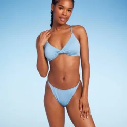 Women's Low-Rise Cheeky High Leg Bikini Bottom - Wild Fable™ Blue Lurex 8 Women's Low-Rise Cheeky High Leg Bikini Bottom - Wild Fable™ Blue Lurex -Wild Fable Store GUEST f3940934 cff5 4ff3 96eb c04dd5352737
