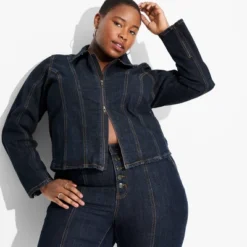 Women's Seamed Denim Moto Jacket - Wild Fable™ Dark Wash 9 Women's Seamed Denim Moto Jacket - Wild Fable™ Dark Wash -Wild Fable Store GUEST f419649b dfa4 4d02 b6f0 dbf00e0ec023