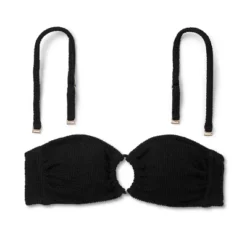 Women's Ribbed Textured O-Ring Bandeau Bikini Top - Wild Fable™ -Wild Fable Store GUEST f430329f 0a00 4852 9913 d572f7debae2