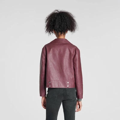 Women's Faux Leather Biker Jacket - Wild Fable™ 3 Women's Faux Leather Biker Jacket - Wild Fable™