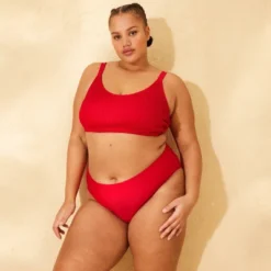 Women's Mid-Rise High Leg Cheeky Bikini Bottom - Wild Fable™ Red 5 Women's Mid-Rise High Leg Cheeky Bikini Bottom - Wild Fable™ Red -Wild Fable Store GUEST f5800cf1 b8da 4cd7 87f3 8185f2034c78