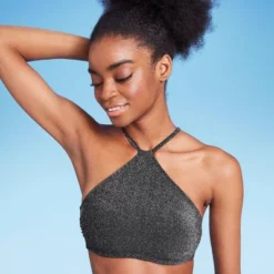 Women's High Next Halter Bralette Bikini Top - Wild Fable™ Black Lurex 12 Women's High Next Halter Bralette Bikini Top - Wild Fable™ Black Lurex -Wild Fable Store GUEST f60518e1 857d 4d89 864b ca4aeff6cb31