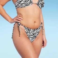 Women's Ultra High Leg Adjustable Coverage Bikini Bottom - Wild Fable™ Black/White Zebra Print 11 Women's Ultra High Leg Adjustable Coverage Bikini Bottom - Wild Fable™ Black/White Zebra Print -Wild Fable Store GUEST f692f876 c832 4433 9f28 d5e9d228c4d5