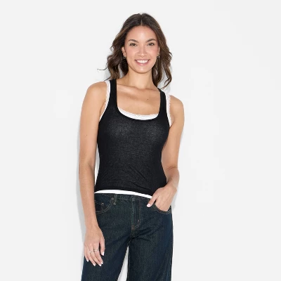 Women's Lace Tank Top - Wild Fable™ 3 Women's Lace Tank Top - Wild Fable™