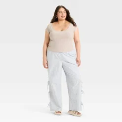 Women's Short Sleeve Double V-Neck Ribbed T-Shirt - Wild Fable™ -Wild Fable Store GUEST fbdc1b0f d741 4983 a638 220e6ed3e151