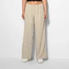 Women's Linen Trousers - Wild Fable™ Beige